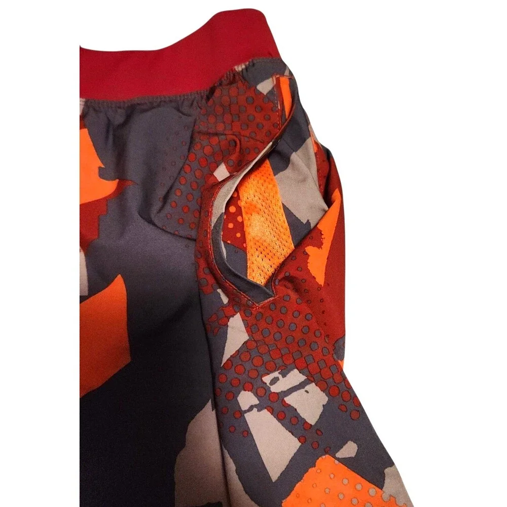 Nike Swim Trunks Hyper Crimson Print Pockets Mesh Lining Mens Size Large